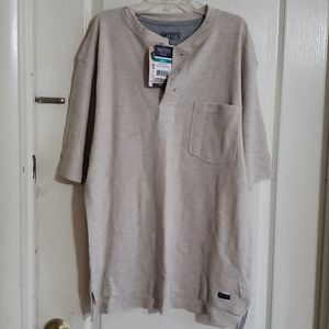 Men's Long-tail Mini-Thermal Henley Pullover